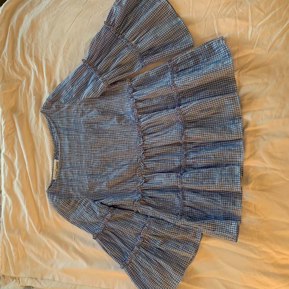 blue sara campbell shirt